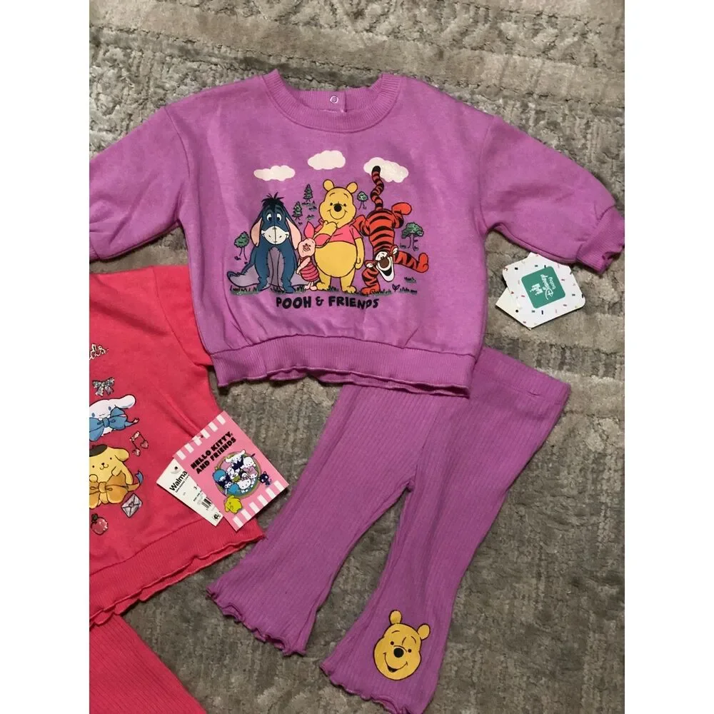 3-6 Months Poo and Hello Kitty Set Bundle